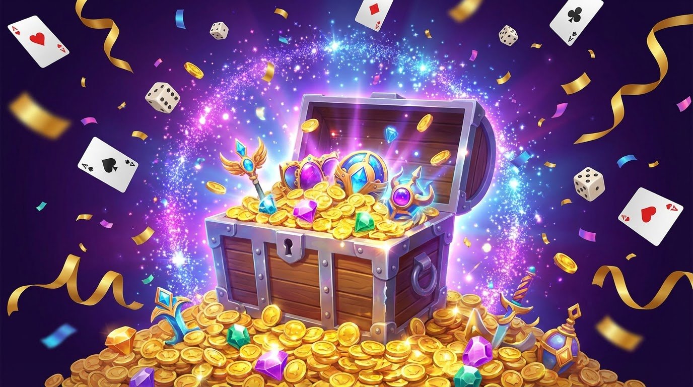 Wildzy Casino bonusar — skattkista med guld och ädelstenar