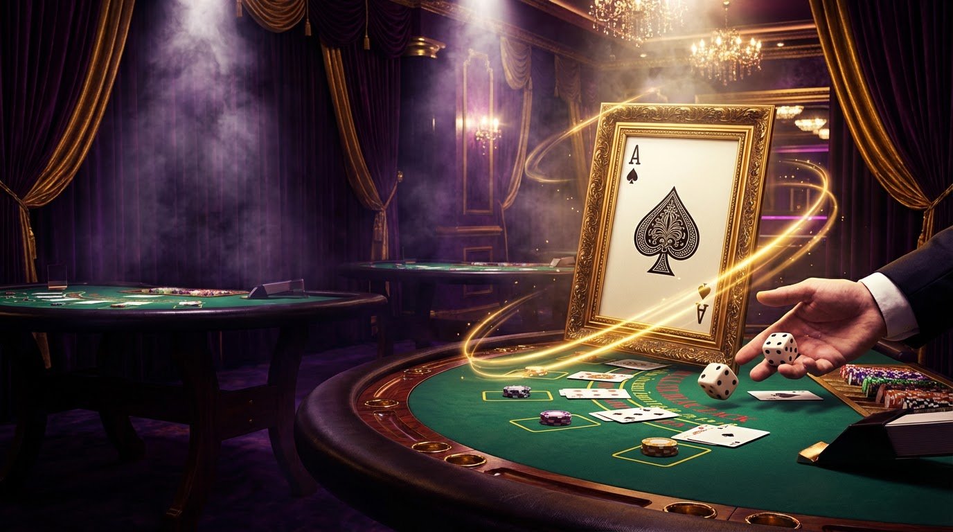 Wildzy Casino bordsspel — poker, blackjack och tärningar